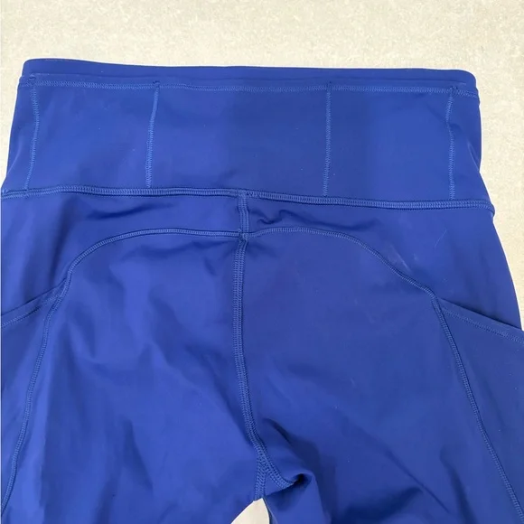 Lululemon Fast and Free Crop II Leggings Nulux 19’’ in Psychic Blue Size 6 - Picture 10 of 14